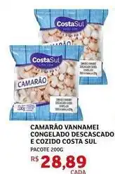 Assaí Atacadista Costa sul - camarão vannamei congelado descascado e cozido oferta