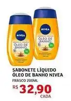 Assaí Atacadista Nivea - sabonete líquido óleo de banho oferta