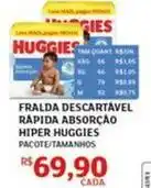Assaí Atacadista Huggies - fralda descartável rapida absorcao hiper oferta