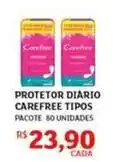 Assaí Atacadista Carefree - protetor diario tipos oferta