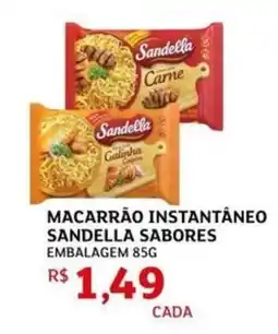 Assaí Atacadista Macarrão instantâneo sandella sabores oferta