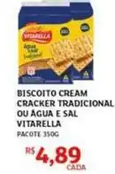 Assaí Atacadista Vitarella - biscoito cream cracker tradicional ou agua e sal oferta
