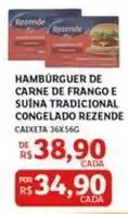 Assaí Atacadista Rezende - hambúrguer de carne de frango e suina tradicional congelado oferta