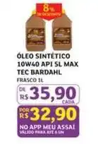 Assaí Atacadista Bardahl - óleo sintético 10w40 spi sl max oferta