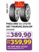 Assaí Atacadista Dunlop - pneu aro 14 175/70 88t touring oferta