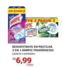 Assaí Atacadista Harpic - desinfetante pastilha 2 em 1 fragrâncias oferta