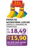 Assaí Atacadista Luxcar - panos de microfibra oferta