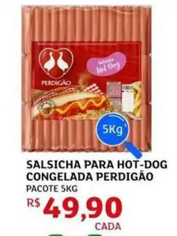 Assaí Atacadista Salsicha para hot-dog congelada perdigão oferta