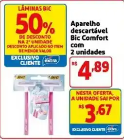 Mercado Extra Aparelho descartável bic comfort oferta
