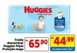 Mercado Extra Fralda descartável Huggies Tripla Proteção mega oferta