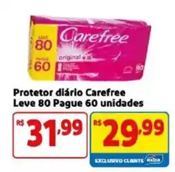 Mercado Extra Protetor diário carefree oferta