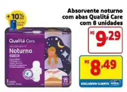 Mercado Extra Absorvente noturno com abas Qualita Care oferta