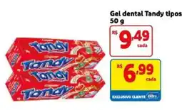 Mercado Extra Gel dental Tandy tipos oferta