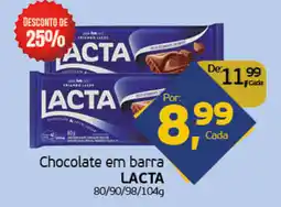 Cometa Supermercados Chocolate em barra lacta oferta