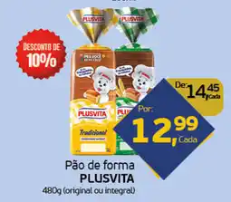 Cometa Supermercados Pão de forma plusvita oferta