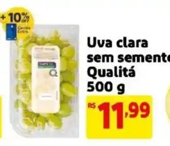 Mercado Extra Uva clara sem semente oferta
