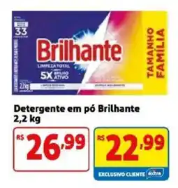 Mercado Extra Detergente em pó brilhante oferta
