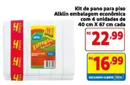 Mercado Extra Kit de pano para piso Alklin oferta
