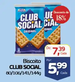 Cometa Supermercados Biscoito club social oferta