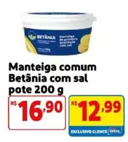 Mercado Extra Manteiga comum betânia com sal oferta
