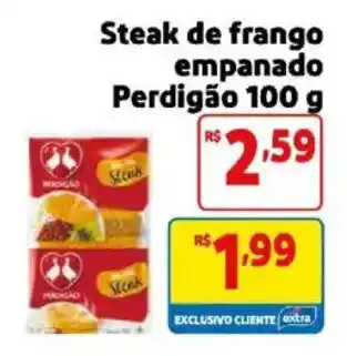 Mercado Extra Steak de frango empanado oferta
