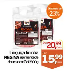 Cometa Supermercados Linguiça fininha regina apimentada oferta