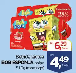 Cometa Supermercados Bebida láctea bob esponja polpa oferta