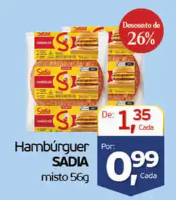 Cometa Supermercados Hambúrguer sadia misto oferta