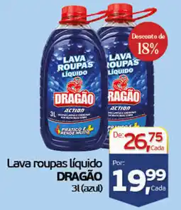 Cometa Supermercados Lava roupas liquido dragão 3l (azul) oferta