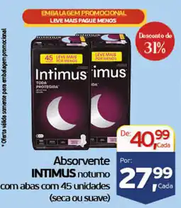 Cometa Supermercados Absorvente intimus noturno oferta