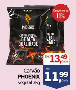 Cometa Supermercados Carvão phoenix vegetal oferta