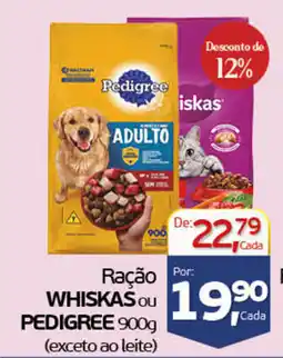 Cometa Supermercados Ração Whiskas ou Pedigree oferta