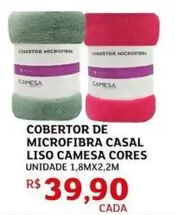 Assaí Atacadista Cobertor de microfibra casal liso camesa cores oferta