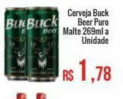 Mart Minas Cerveja buck beer puro malte 269ml a unidade oferta