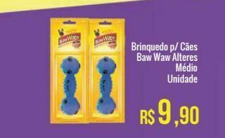Mart Minas Brinquedo p/ cães baw waw alteres médio unidade oferta