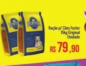 Ração p/ cães foster 15kg original unidade