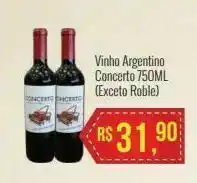 Mart Minas Vinho argentino concerto 750ml (exceto roble) oferta