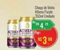 Mart Minas Chopp de vinho athena purple 350ml unidade oferta