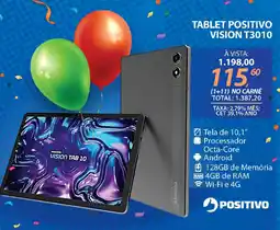 Lojas Cem Tablet positivo vision t3010 oferta