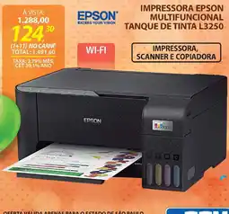 Lojas Cem Impressora epson multifuncional tanque de tinta l3250 oferta