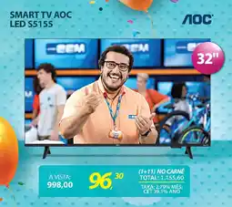 Lojas Cem Smart tv aoc oferta