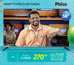 Lojas Cem Smart tv philco led p58cra oferta