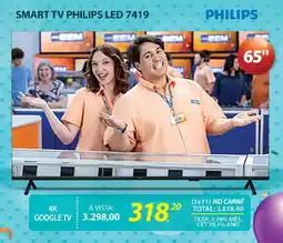 Lojas Cem Smart tv philips led 7419 oferta
