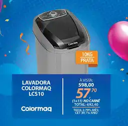 Lojas Cem Lavadora colormaq lcs10 oferta