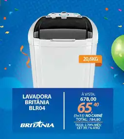 Lojas Cem Lavadora britânia blr04 oferta