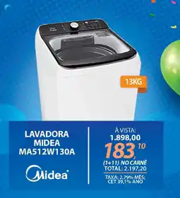 Lojas Cem Lavadora midea ma512w130a oferta