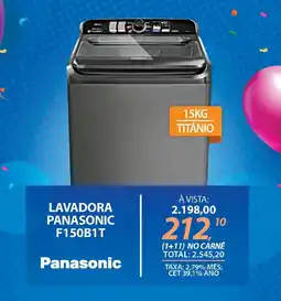 Lojas Cem Lavadora panasonic f150b1t oferta