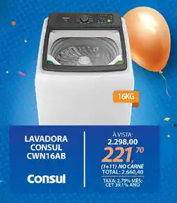 Lojas Cem Lavadora consul cwn16ab oferta