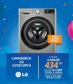 Lojas Cem Lava&seca lg cv5012pc4 oferta