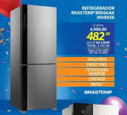 Lojas Cem Refrigerador brastemp bre66ak inverse oferta